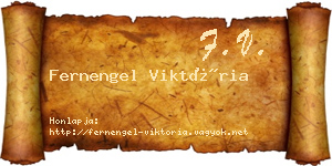 Fernengel Viktória névjegykártya
