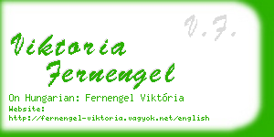 viktoria fernengel business card